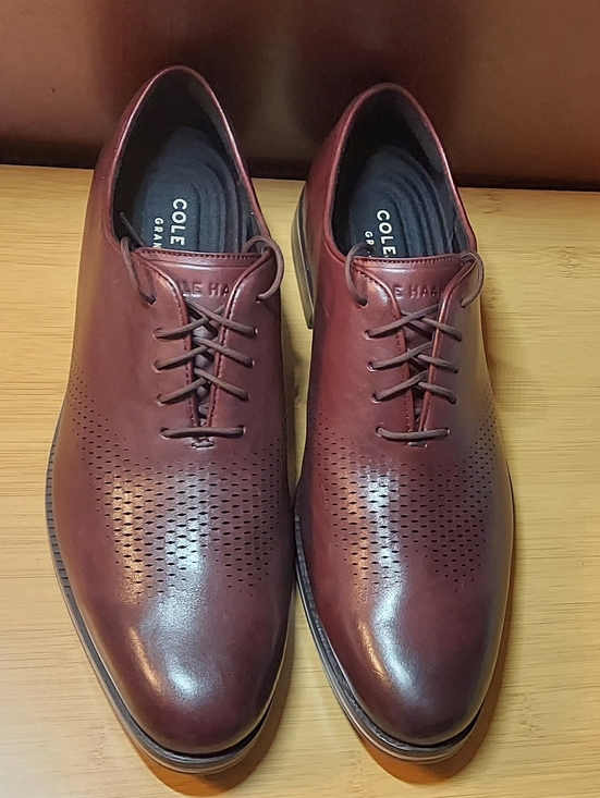 COLE HAAN GRAND ØS C33472 WASHINGTON GRAND LASER MENS CORDOVAN OXFORDS SIZE 10 M main image 4